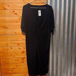 Torrid Black Knot Mini Dress Size 2 NEW